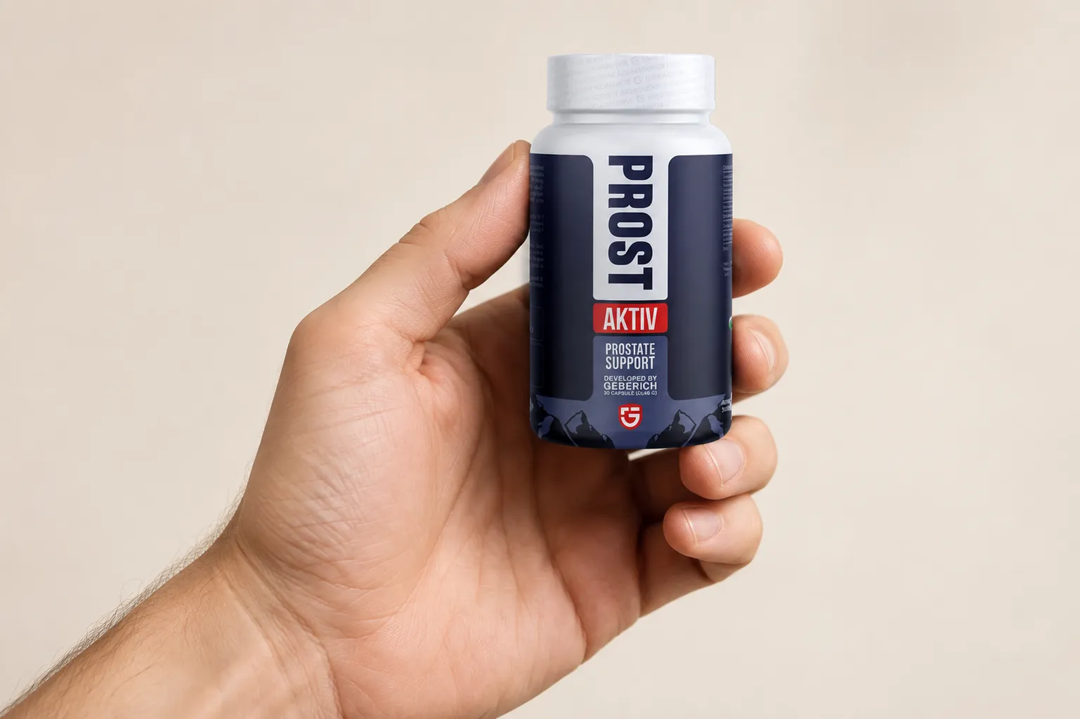 ProstAktiv — Verpackung in der Hand