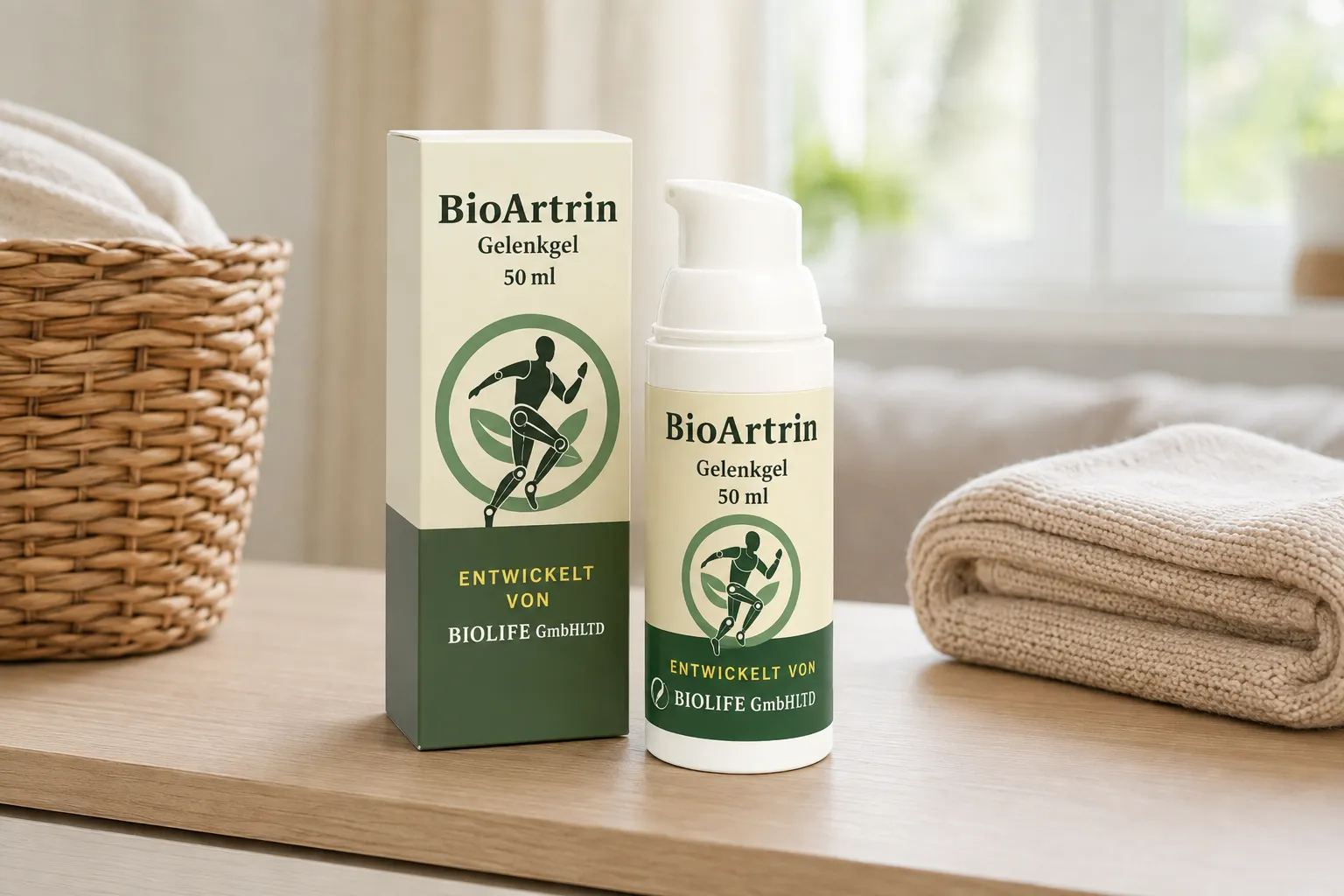 BioArtrin — Verpackung im Alltag