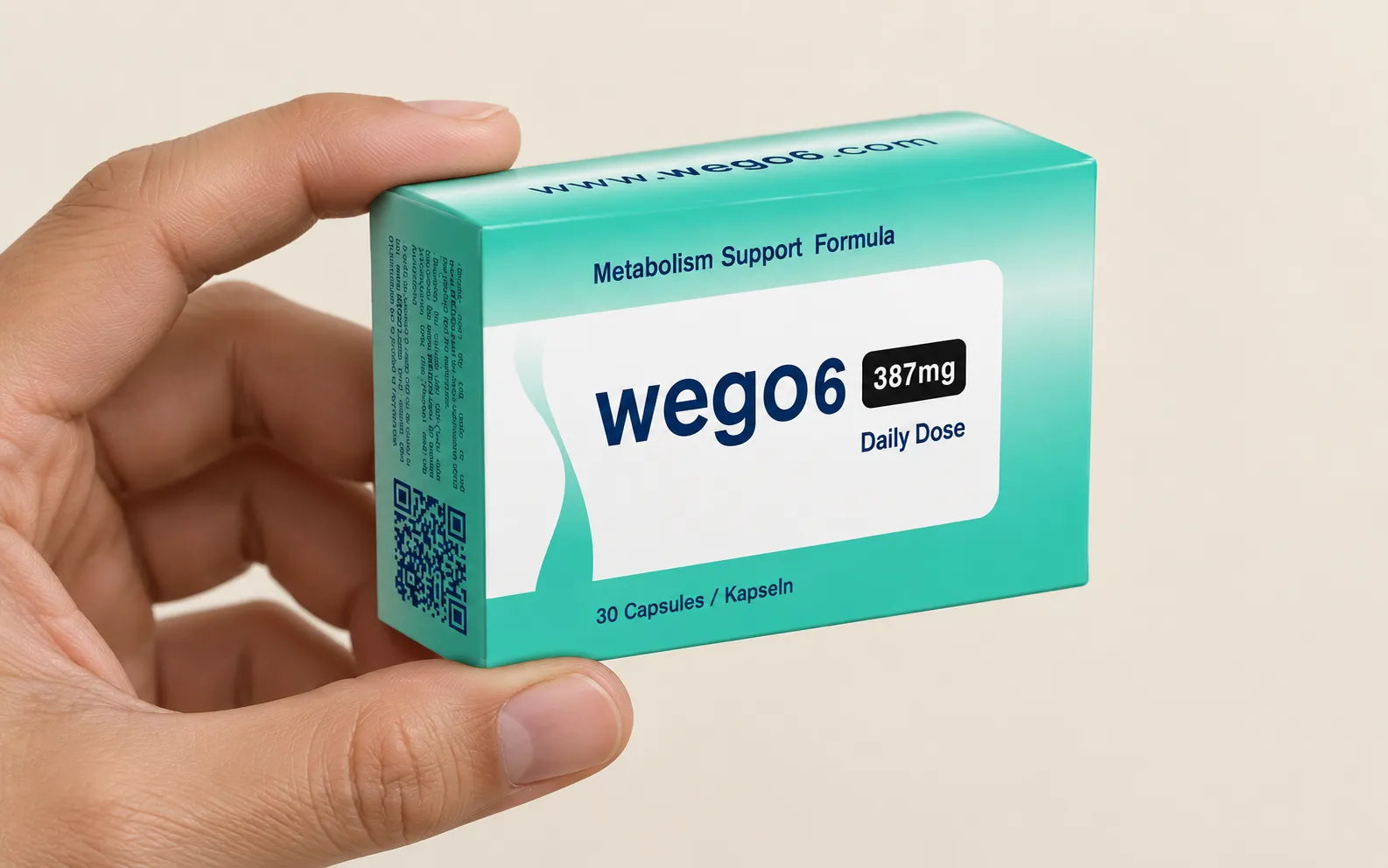 WEGO6 — Verpackung in der Hand