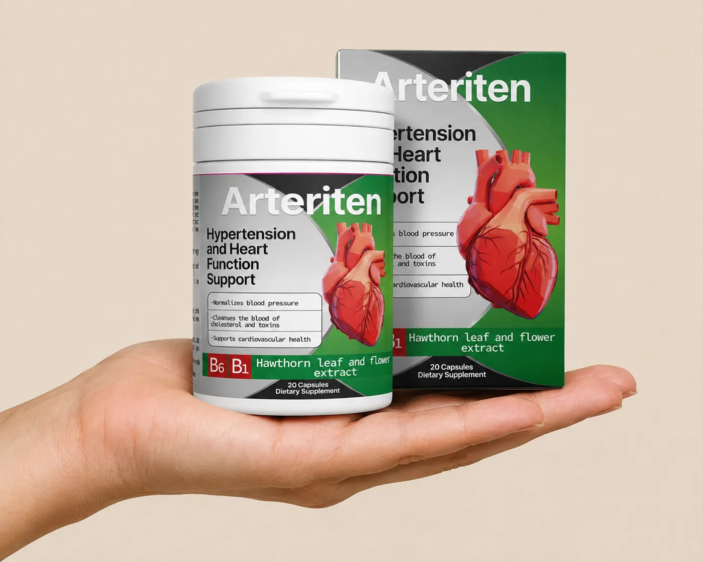 Arteriten — Verpackung in der Hand