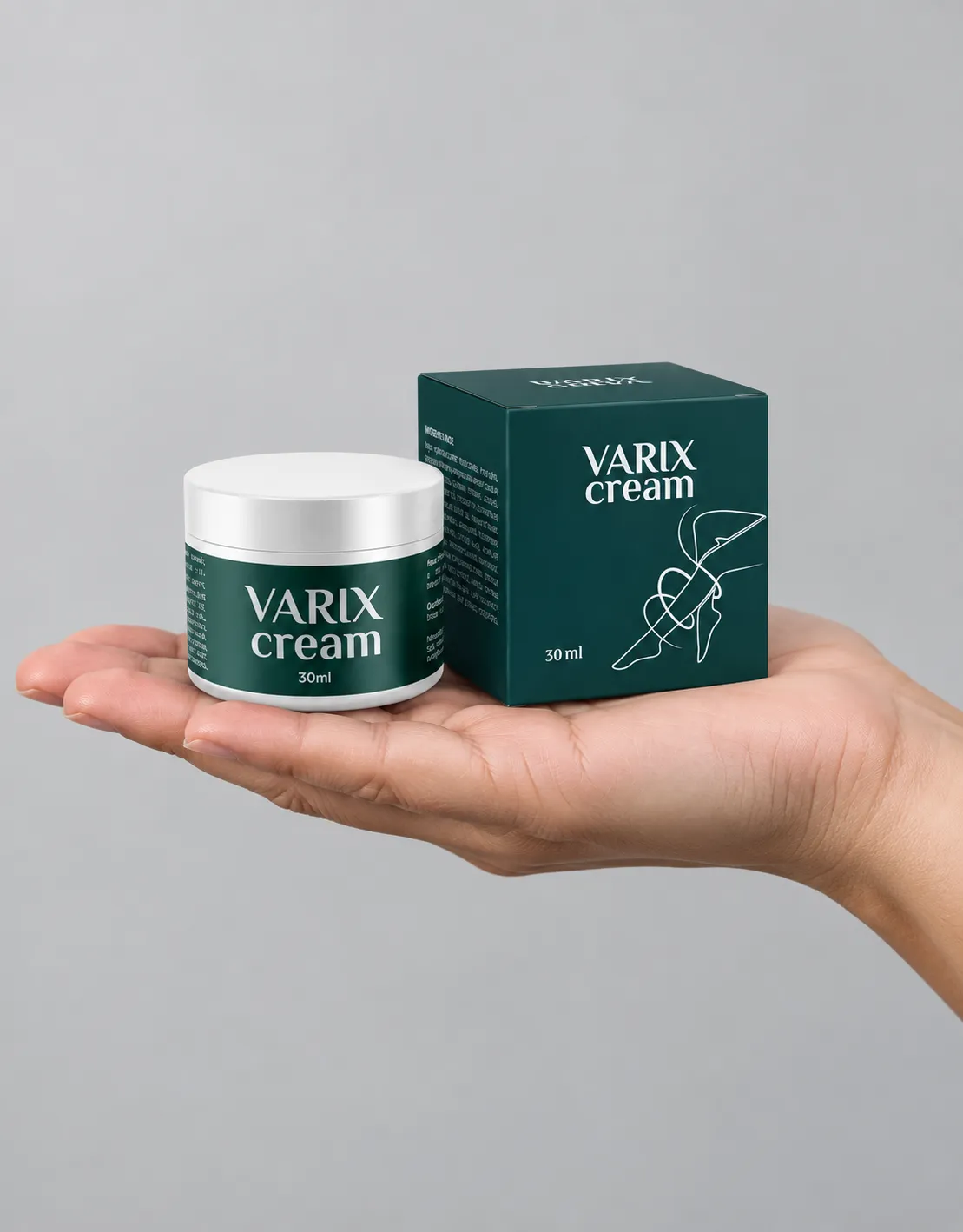 Varix — Verpackung in der Hand
