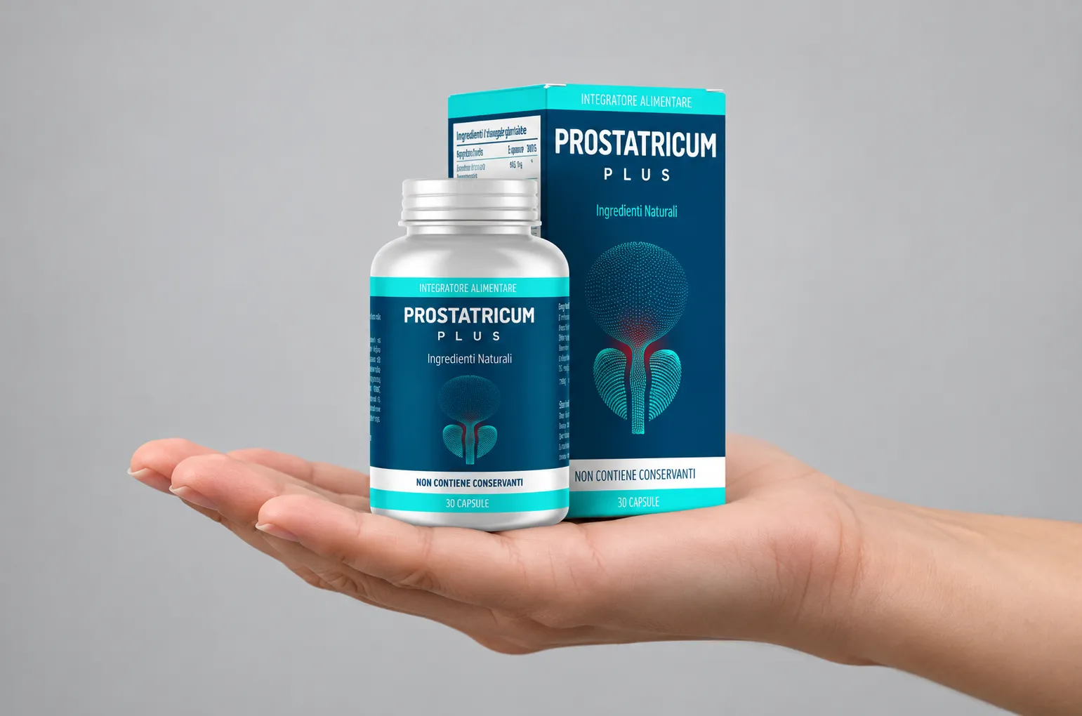 Prostatricum PLUS — Verpackung in der Hand