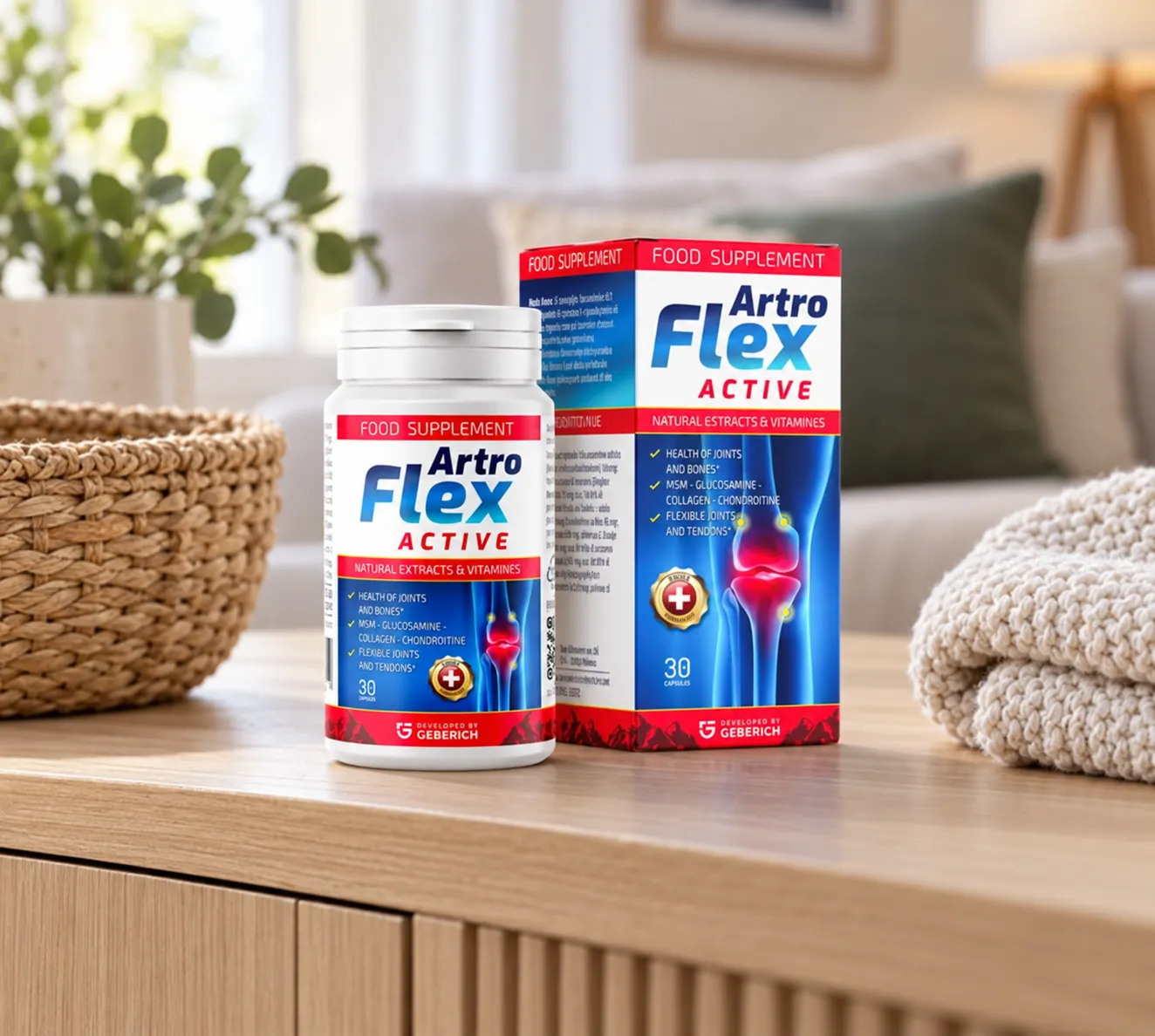 Artroflex Active — Verpackung im Alltag