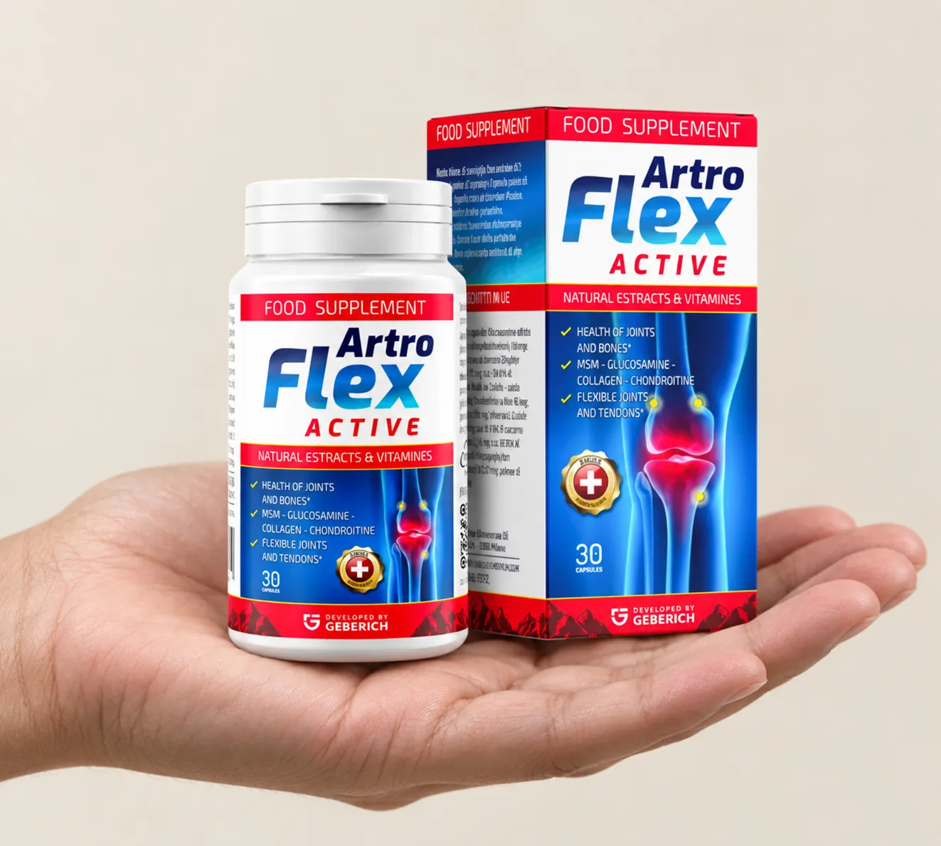 Artroflex Active — Verpackung in der Hand