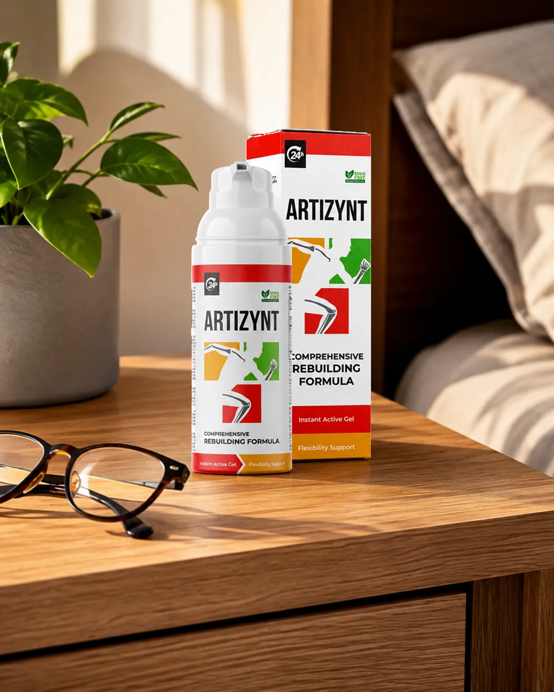 ArtiZynt Gel — Verpackung im Alltag