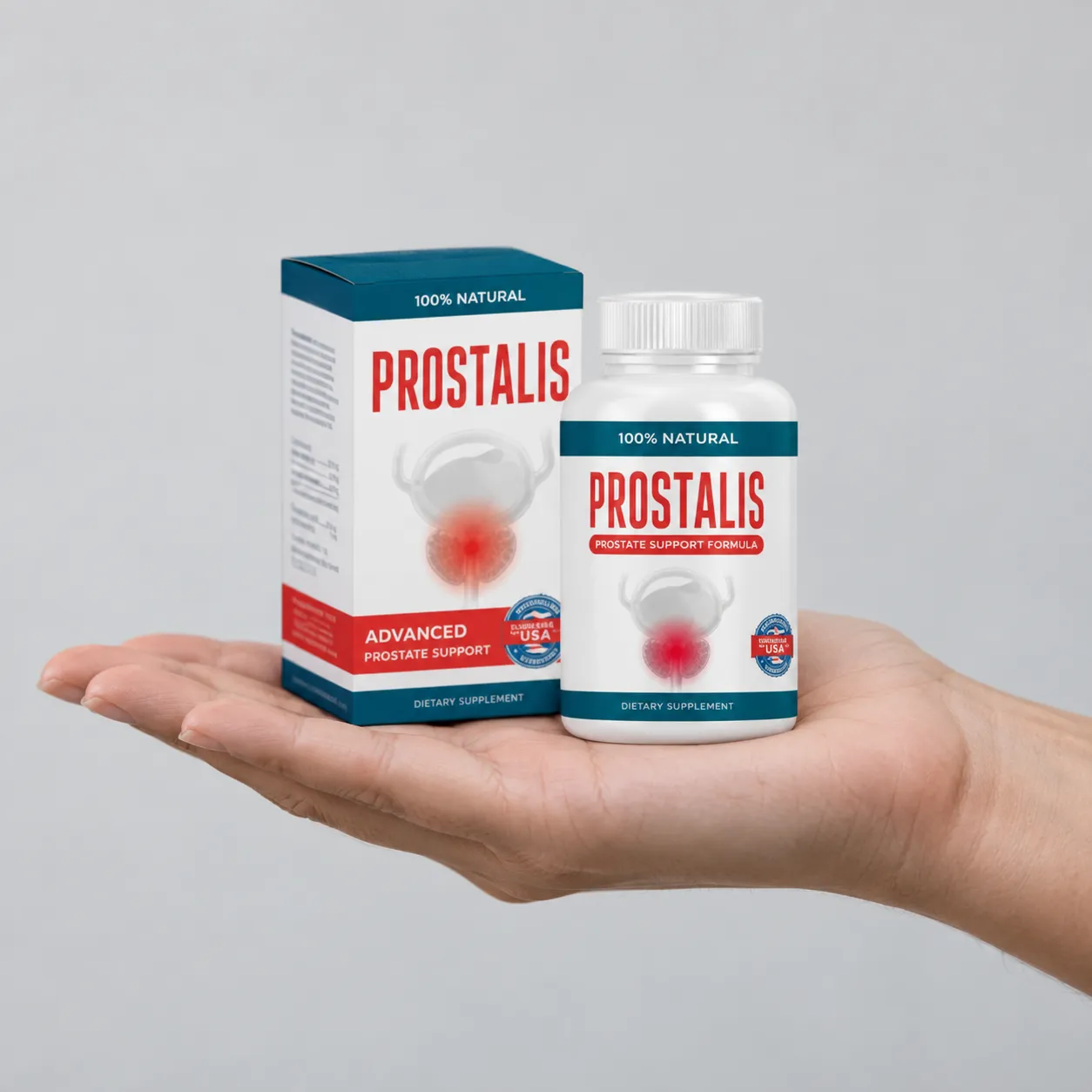 Prostalis Full price + — Verpackung in der Hand