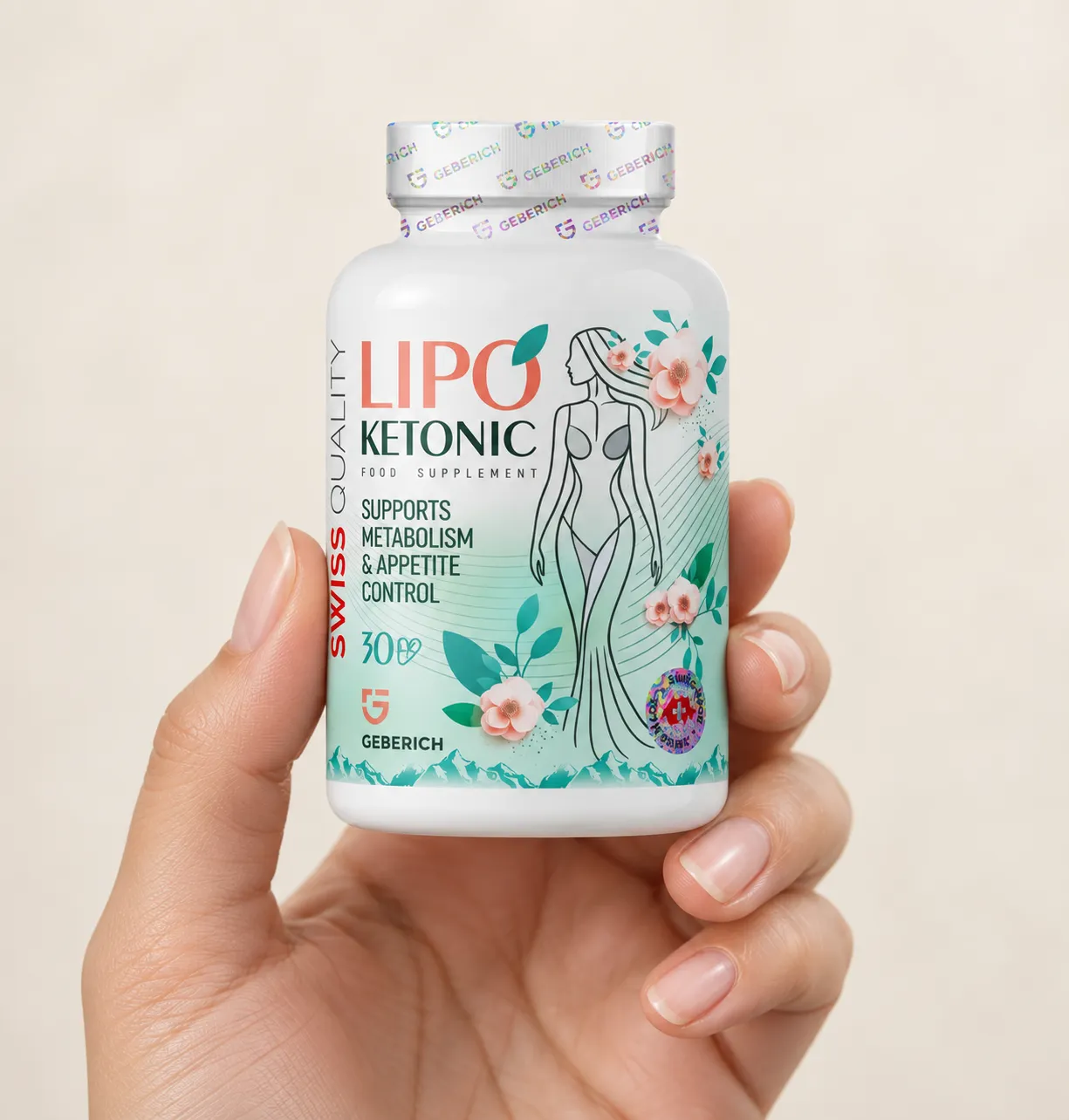 LIPOKETONIC — Verpackung in der Hand
