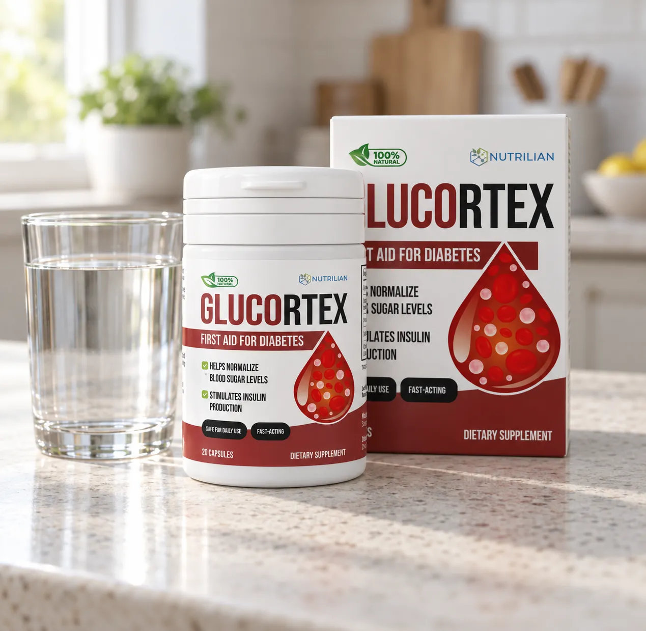Glucortex — Verpackung im Alltag