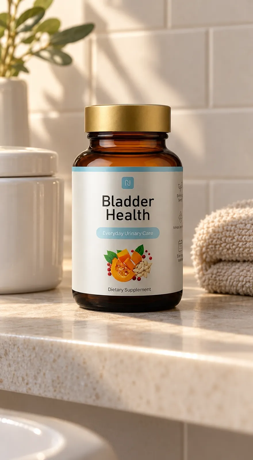 Bladder Health — Verpackung im Alltag