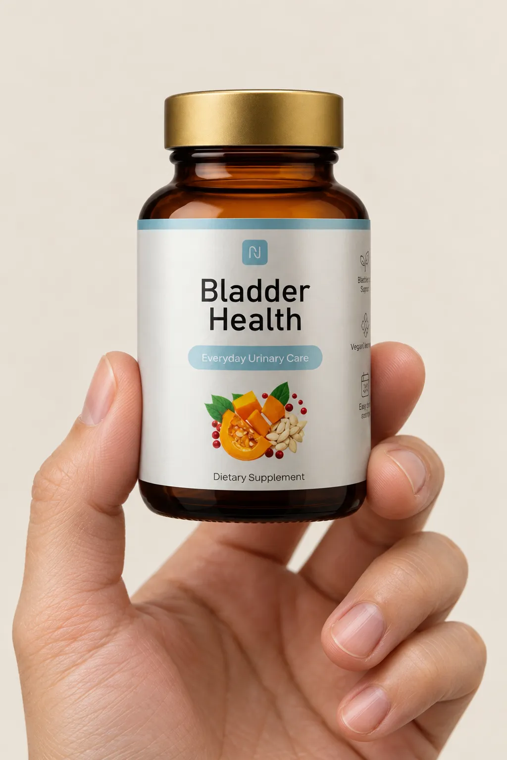 Bladder Health — Verpackung in der Hand
