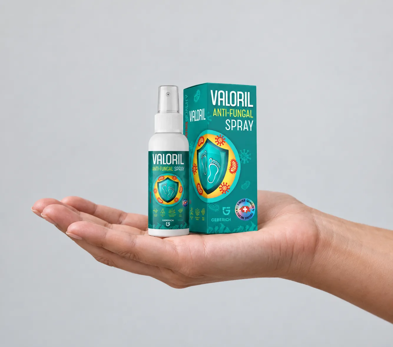 VALORIL — Verpackung in der Hand