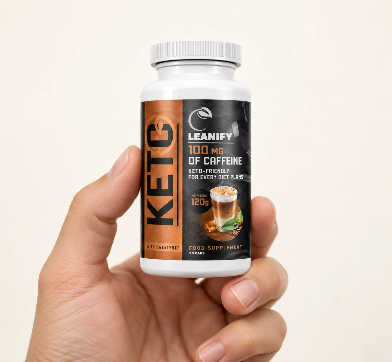 Leanify Keto — Verpackung in der Hand