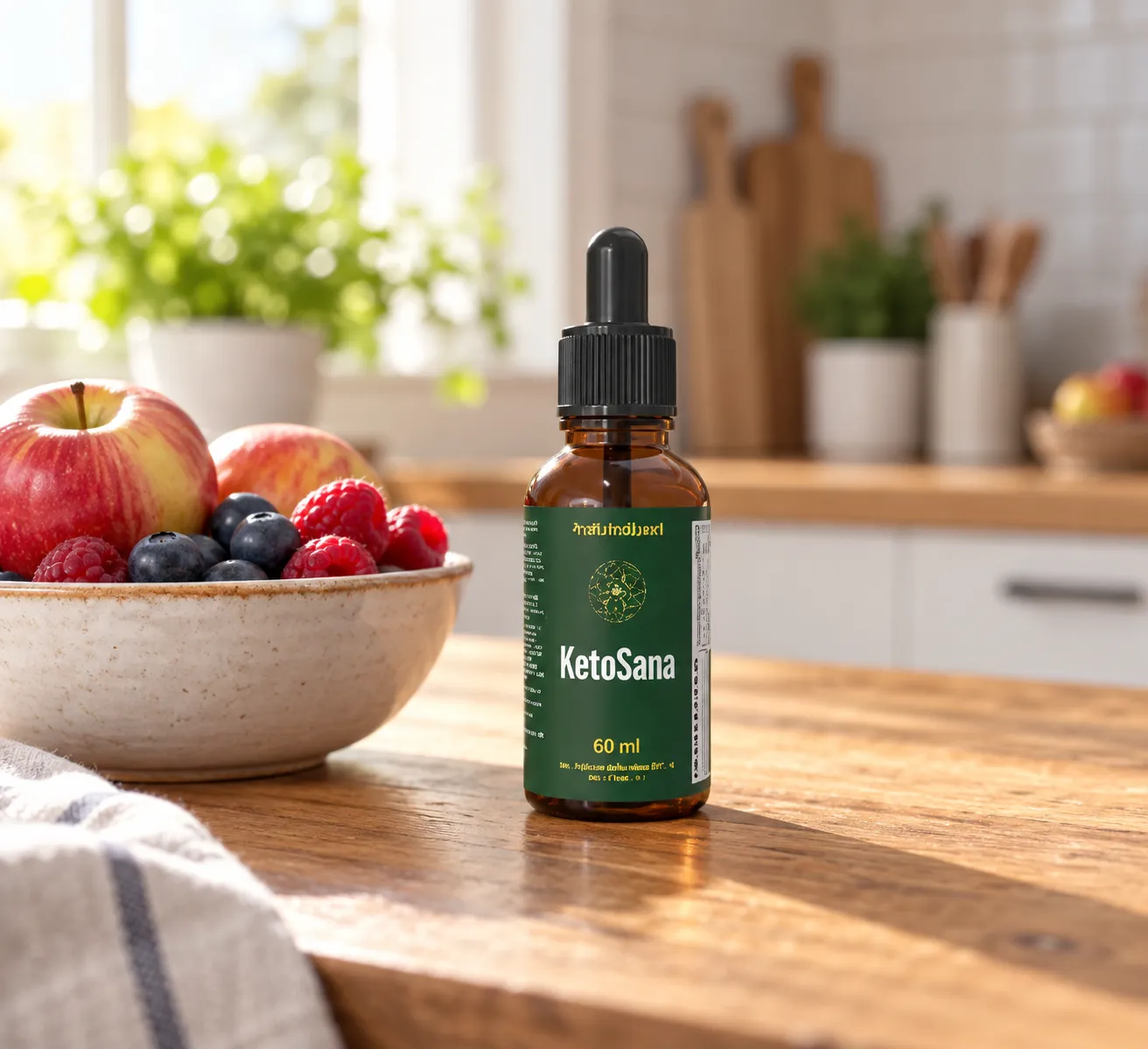 KetoSana — Verpackung im Alltag