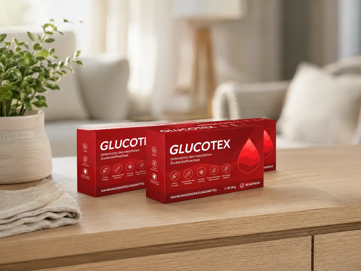 GLUCOTEX — Verpackung im Alltag