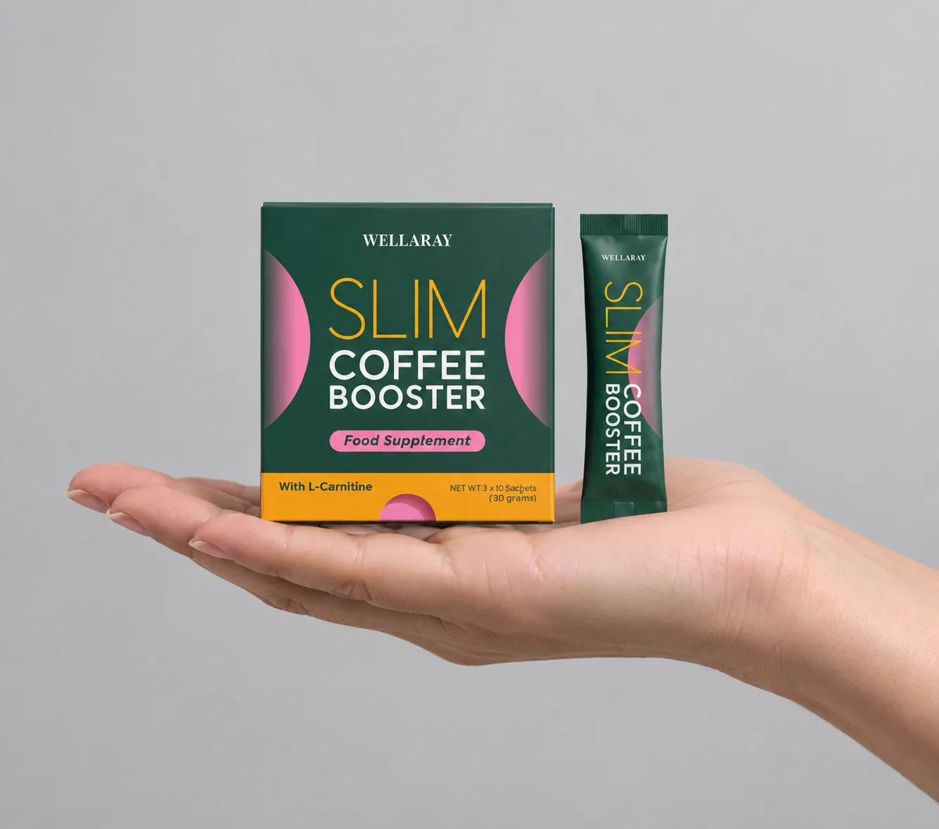 Wellaray — Verpackung in der Hand