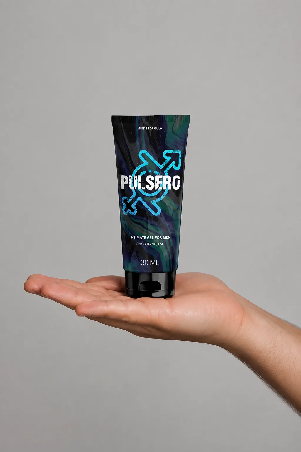 Pulsero gel — Verpackung in der Hand