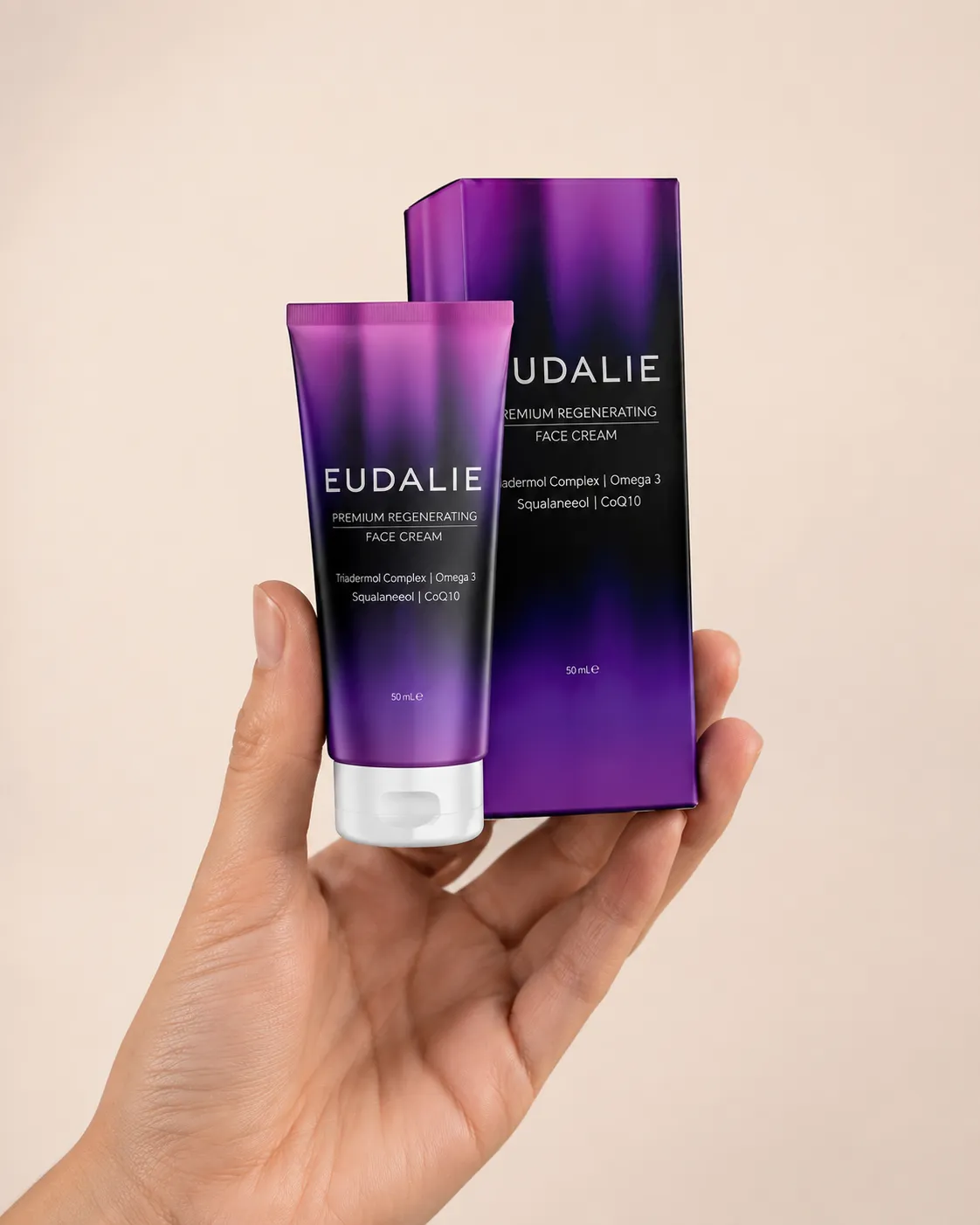 Eudalie — Verpackung in der Hand