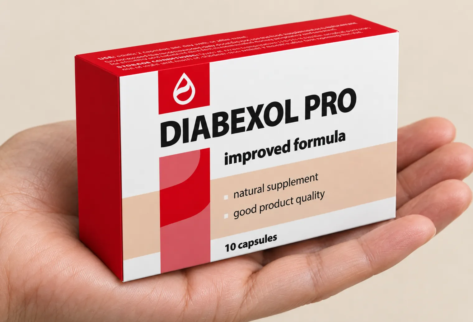 Diabexol Pro — Verpackung in der Hand