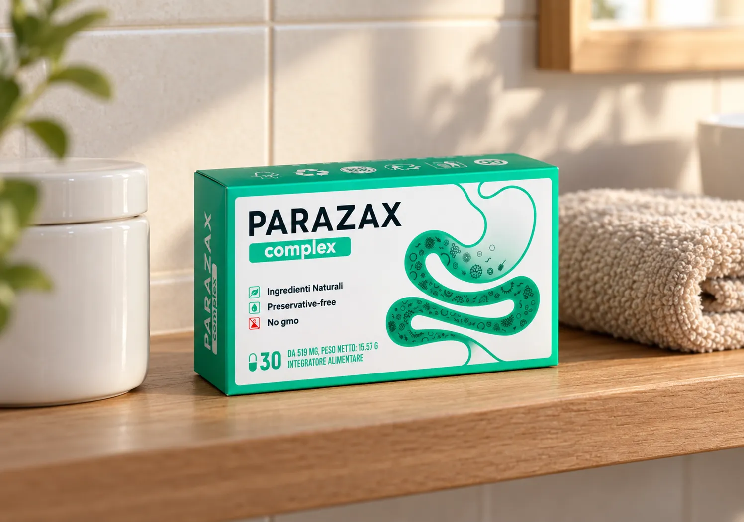 Parazax — Verpackung im Alltag